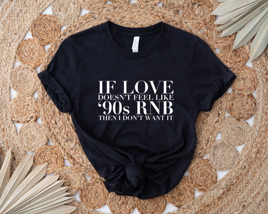 90's RNB Black Graphic Tee