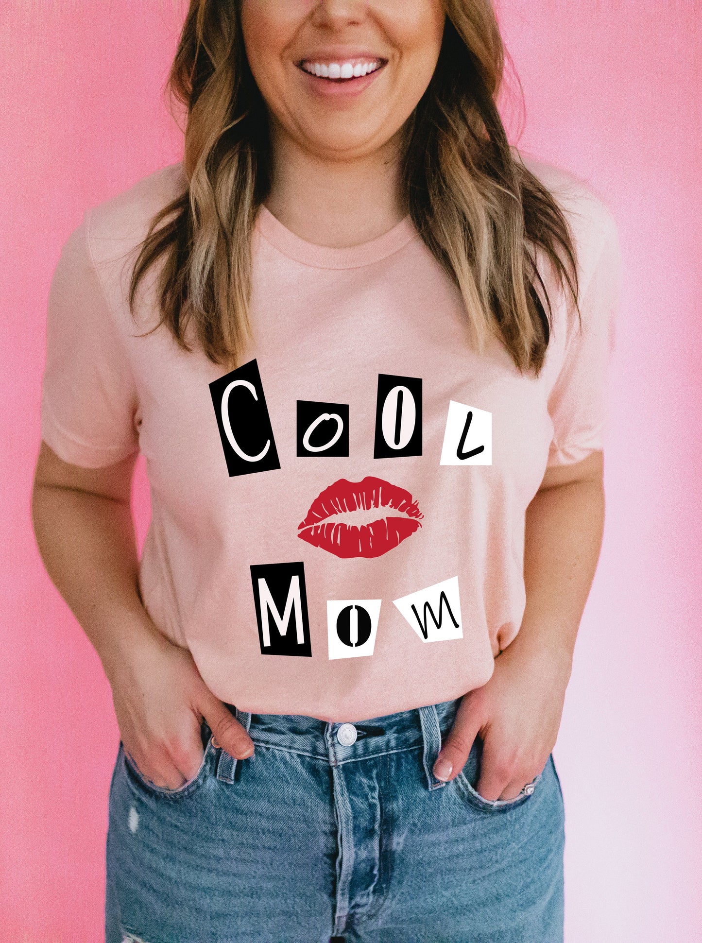 Cool Mom Peach Graphic Tee