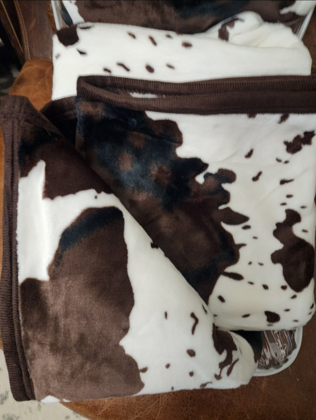 Cow Print Super Plush Blanket