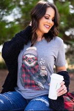 Gerdy the Sloth Buffalo Plaid Short Sleeve